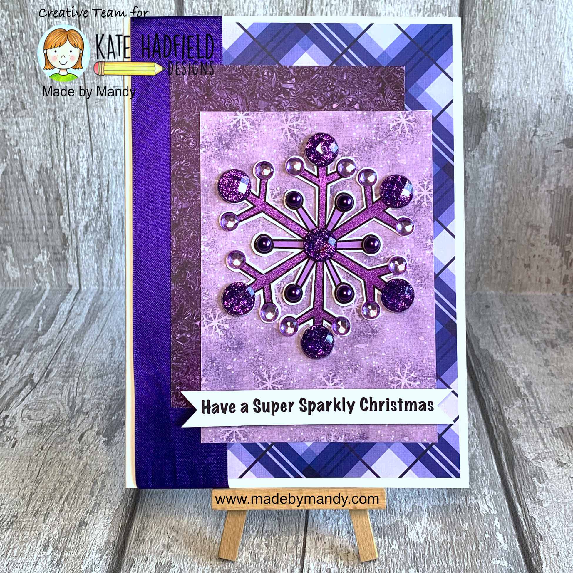 Purple Snowflake by Made By Mandy Purple Snowflake